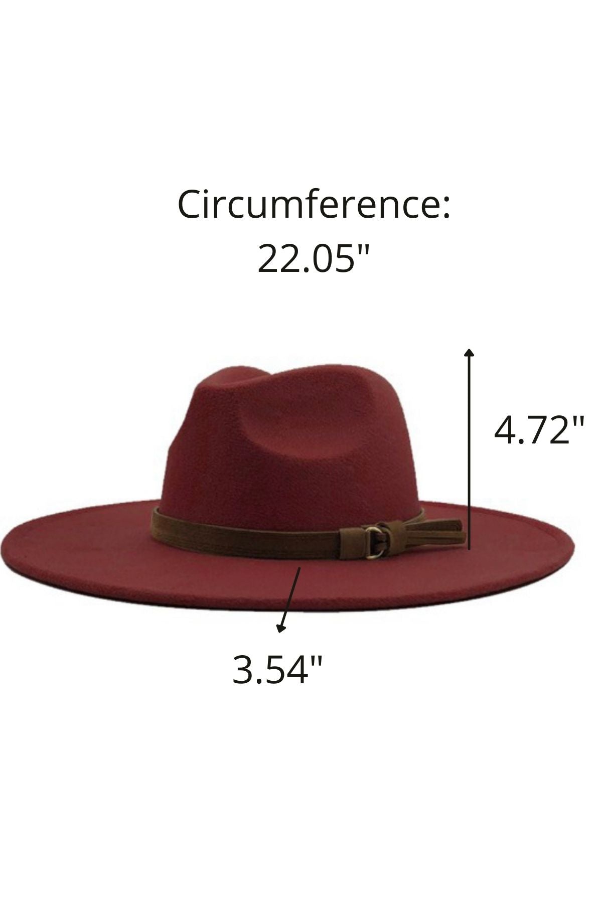 Burgundy Wide Brim Fedora For Women – Fabuluxe Boutique