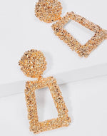 Small Geometric Gold Earrings