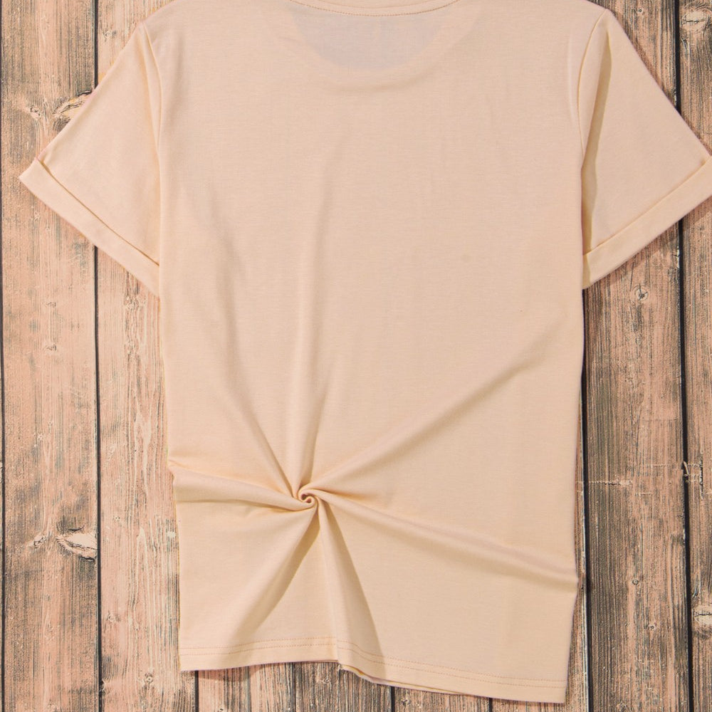 
                      
                        Pumpkin Round Neck Short Sleeve T-Shirt
                      
                    