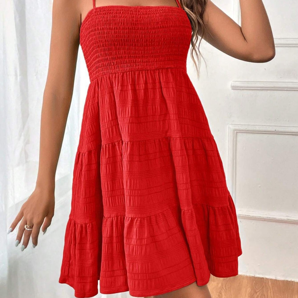 
                      
                        Tiered Smocked Square Neck Cami Dress
                      
                    