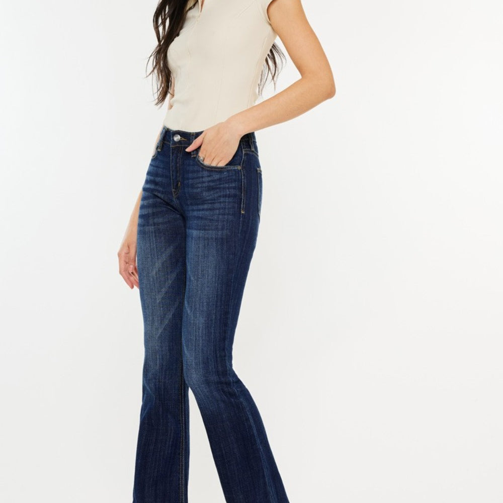 
                      
                        Kancan Full Size Mid Rise Slim Flare Jeans
                      
                    