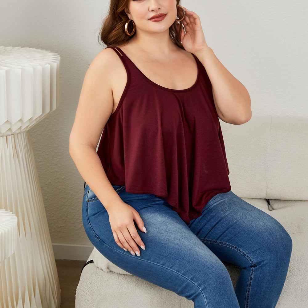 
                      
                        Plus Size Double-Strap Scoop Neck Cami
                      
                    