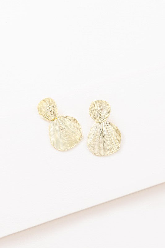 
                      
                        Gold Shell Drop Earrings
                      
                    