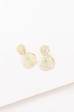Gold Shell Drop Earrings