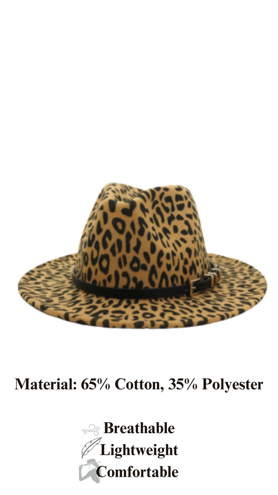 Leopard Pattern Hats | Camel