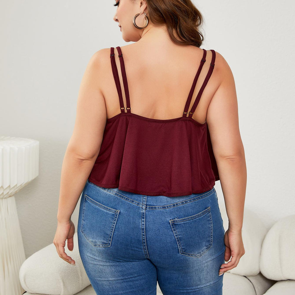 Plus Size Double-Strap Scoop Neck Cami