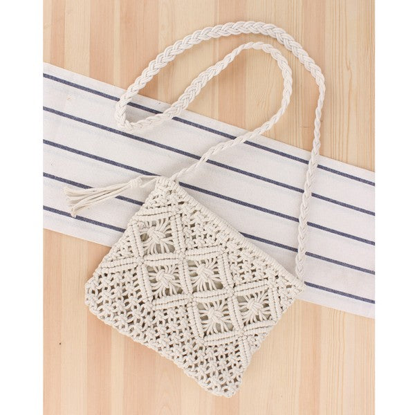 
                      
                        Giana Macrame Crossbody Bag
                      
                    