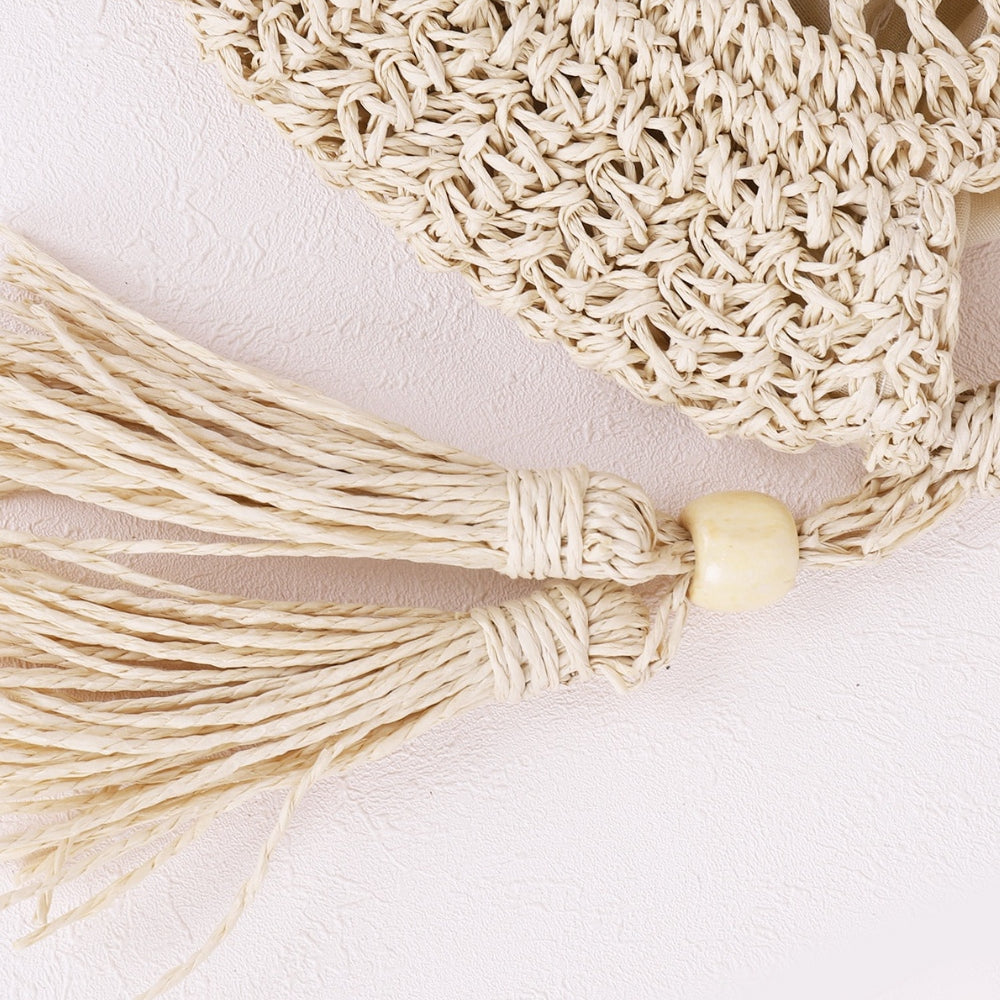 
                      
                        Tassel Straw Braided Strap Shoulder Bag
                      
                    