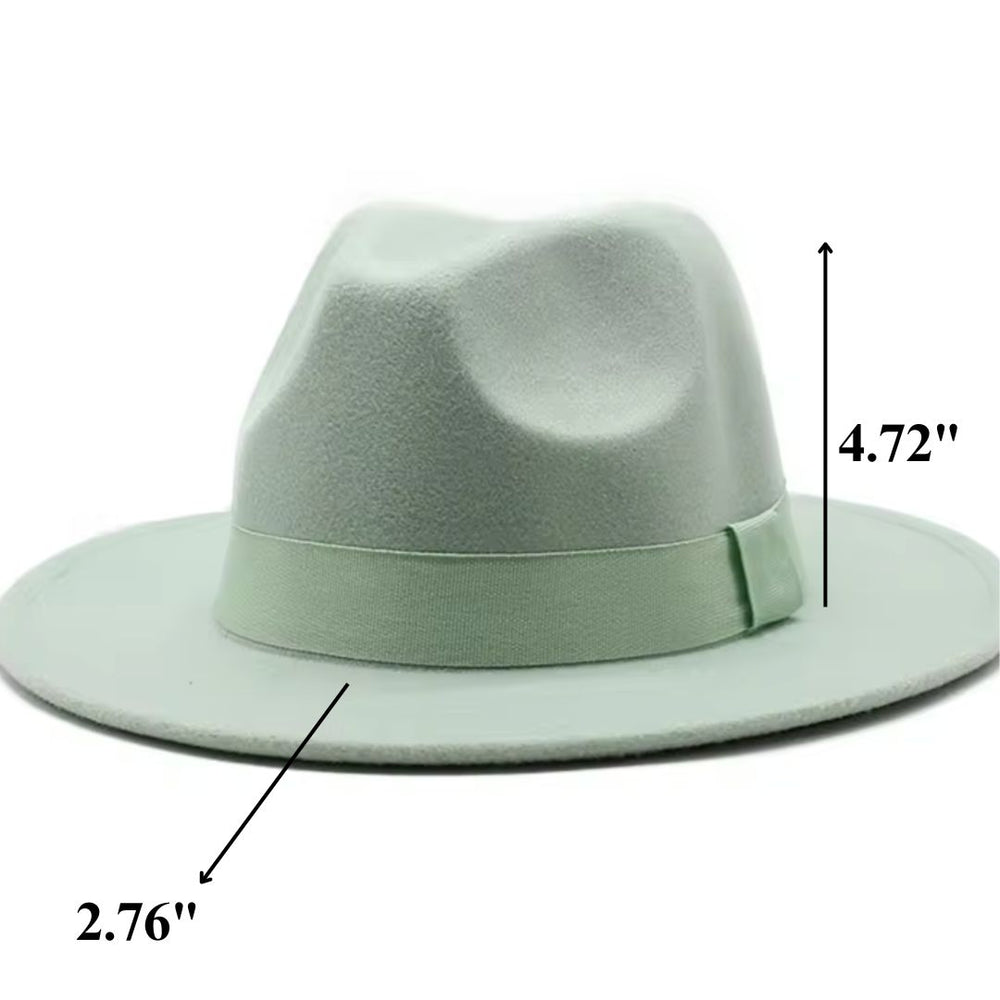 
                      
                        Women Classic Year Round Fedora Hat With Belt (Mint Green)
                      
                    