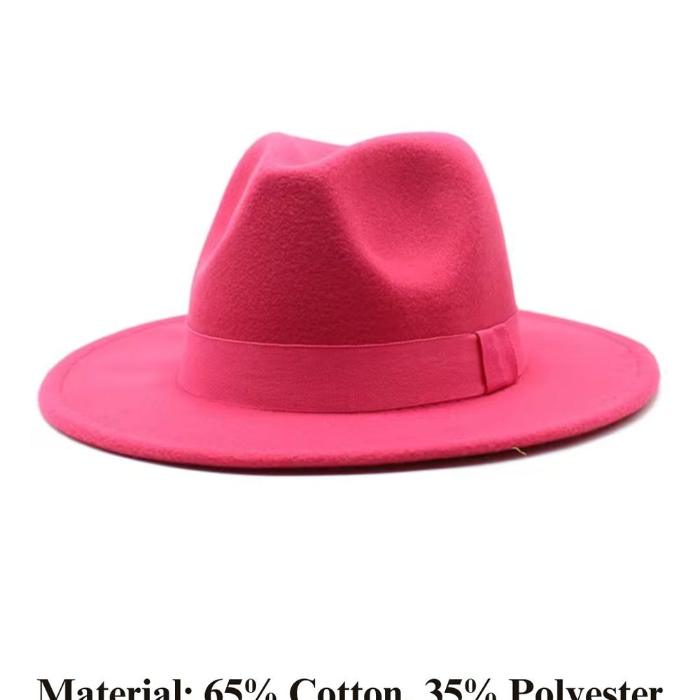 
                      
                        Women Classic Year Round Fedora Hat With Belt (Fuchsia)
                      
                    