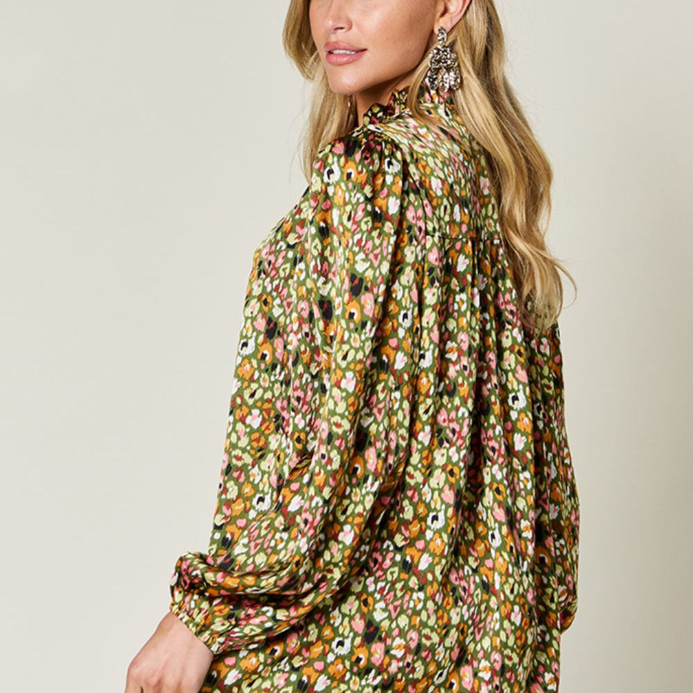 
                      
                        Double Take Full Size Printed Long Sleeve Blouse
                      
                    