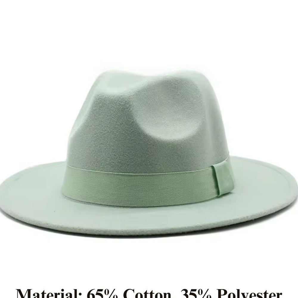 
                      
                        Women Classic Year Round Fedora Hat With Belt (Mint Green)
                      
                    