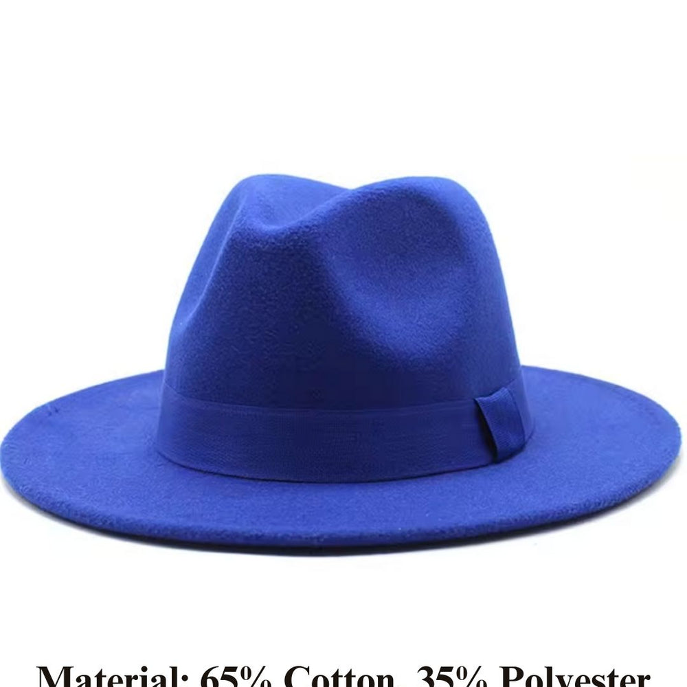 
                      
                        Women Classic Year Round Fedora Hat With Belt (Royal Blue)
                      
                    