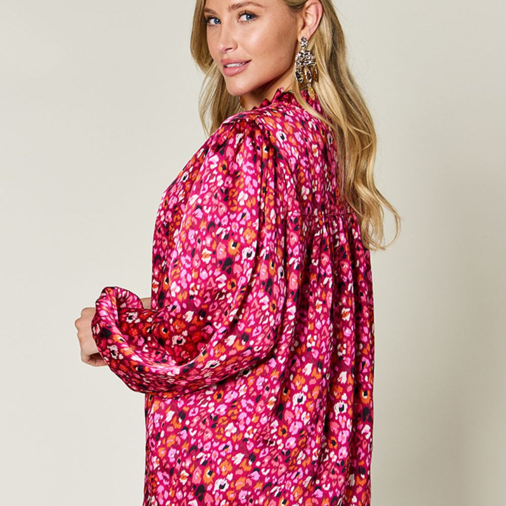 
                      
                        Double Take Full Size Printed Long Sleeve Blouse
                      
                    