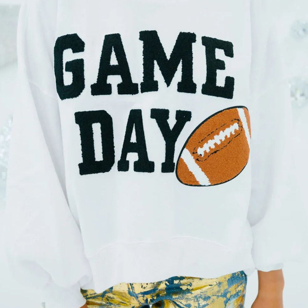 
                      
                        GAME DAY Round Neck Long Sleeve Sweatshirt
                      
                    