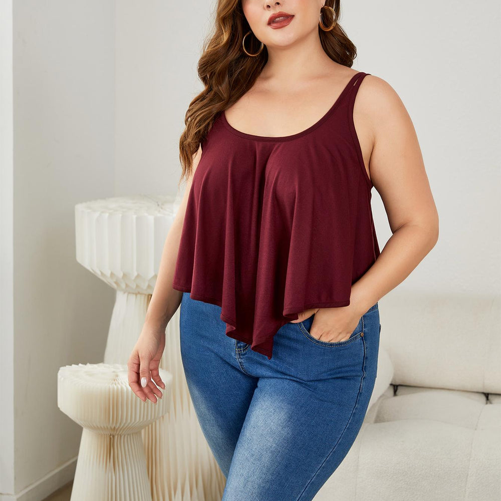 
                      
                        Plus Size Double-Strap Scoop Neck Cami
                      
                    