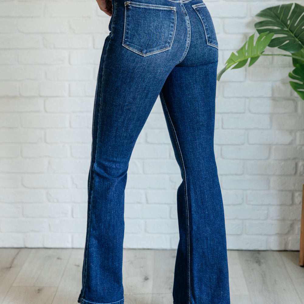 
                      
                        Mavis High Rise Side Seam Detail Flare Jeans
                      
                    