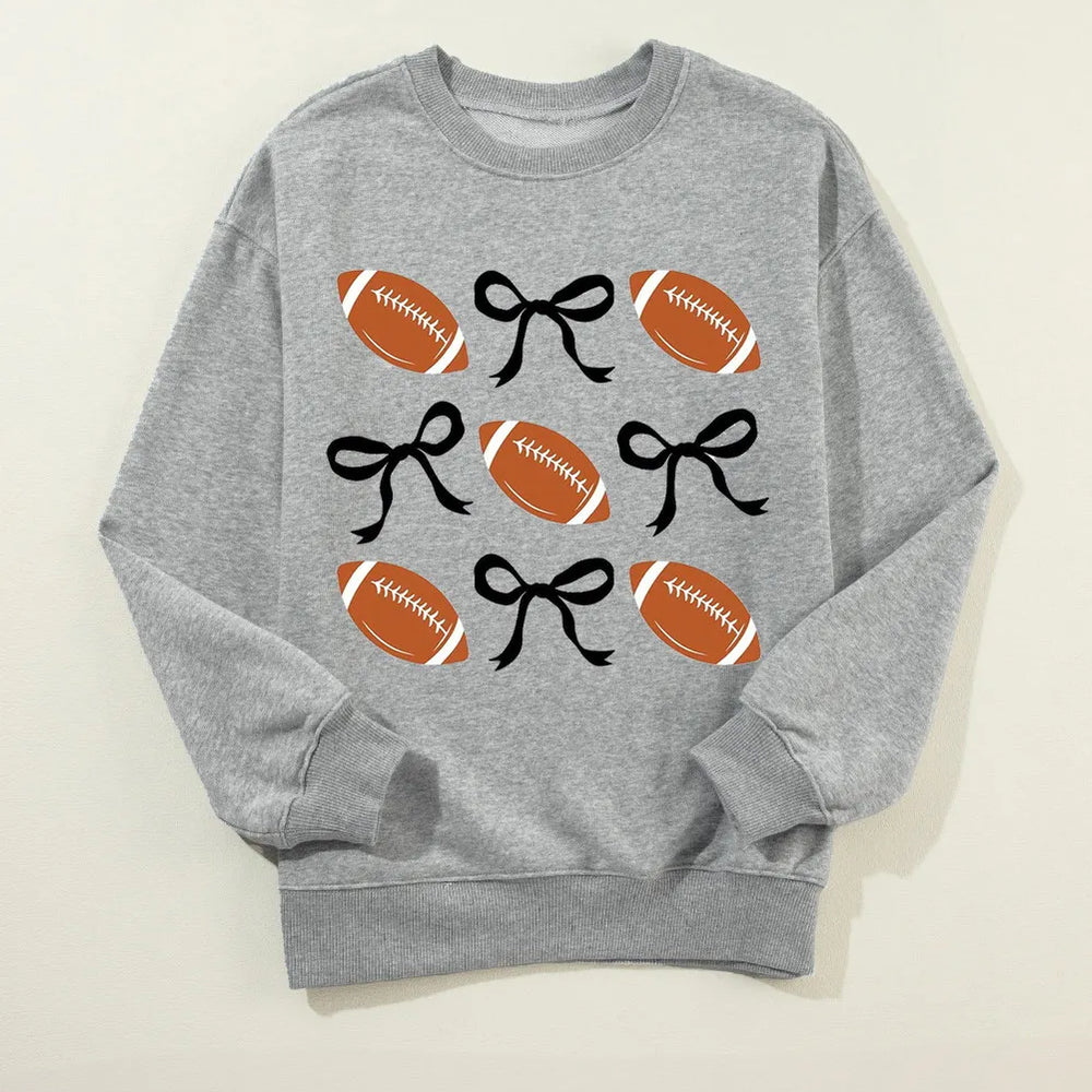 
                      
                        Football Round Neck Long Sleeve Sweatshirt
                      
                    