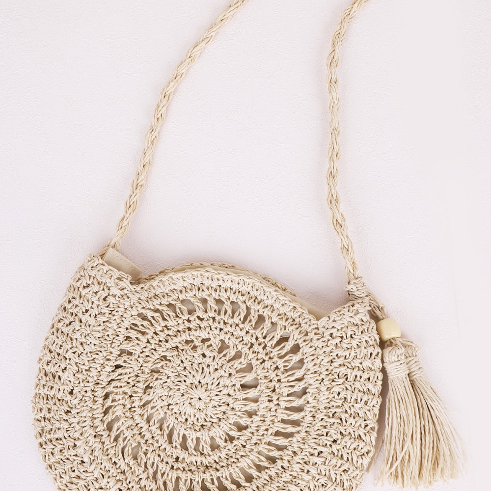 
                      
                        Tassel Straw Braided Strap Shoulder Bag
                      
                    