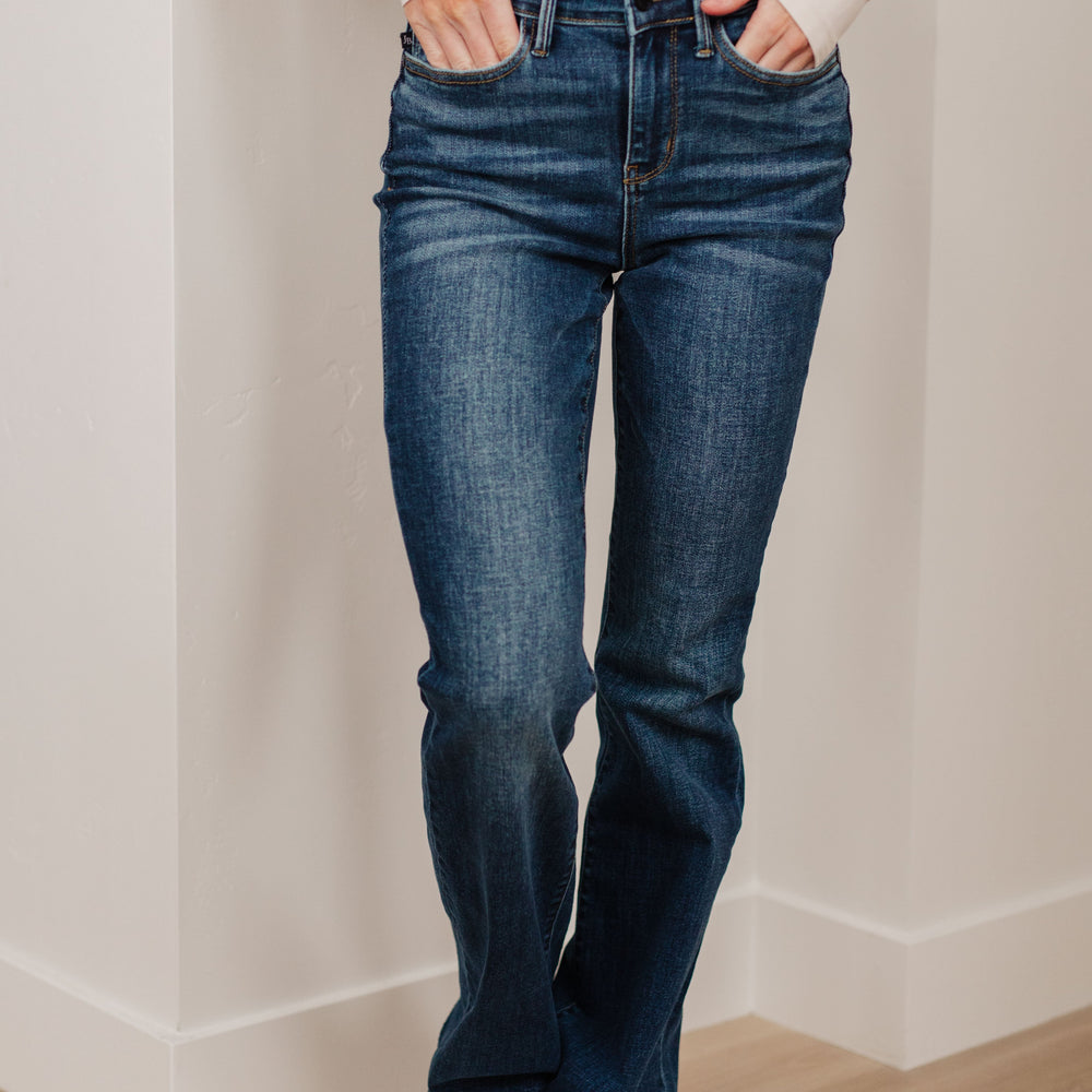 
                      
                        Josephine Mid Rise Raw Hem Bootcut Jeans
                      
                    