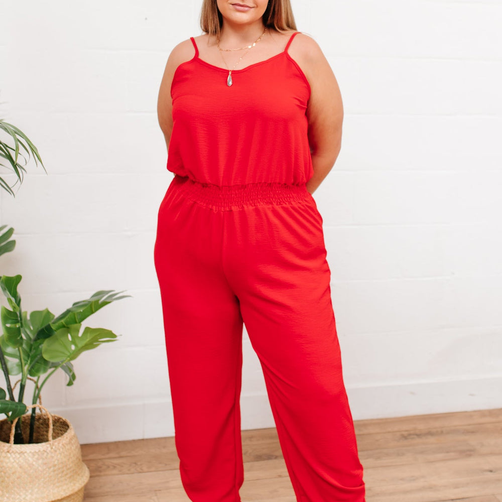 
                      
                        Livin' The Dream Jumpsuit in Red
                      
                    