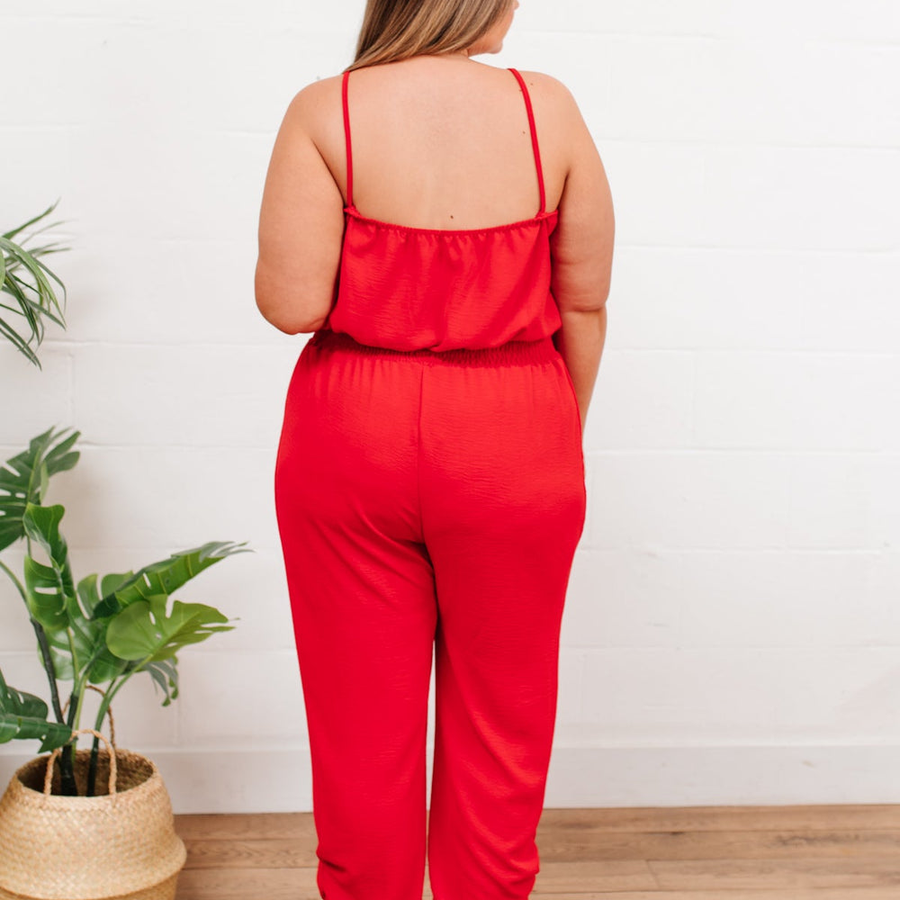 
                      
                        Livin' The Dream Jumpsuit in Red
                      
                    