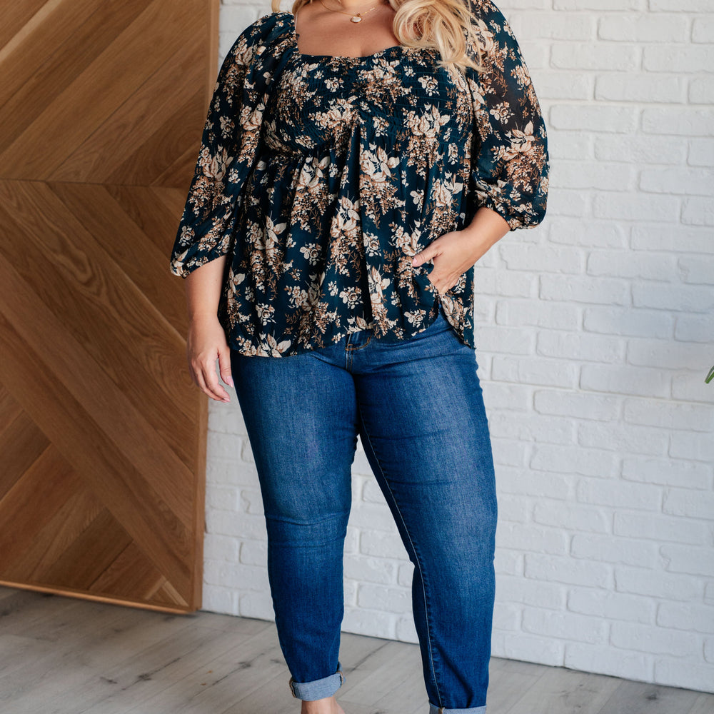 
                      
                        New Beginnings Square Neck Blouse
                      
                    