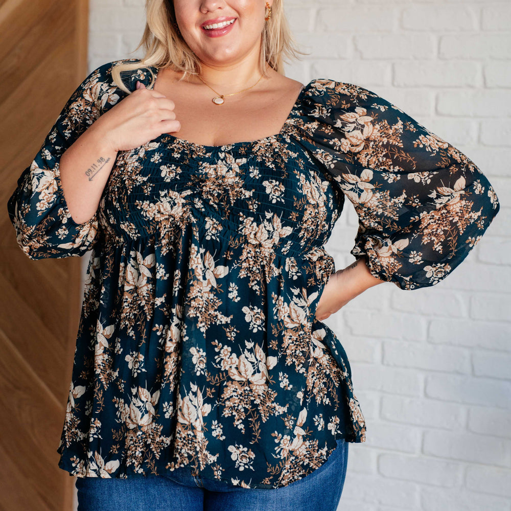 
                      
                        New Beginnings Square Neck Blouse
                      
                    