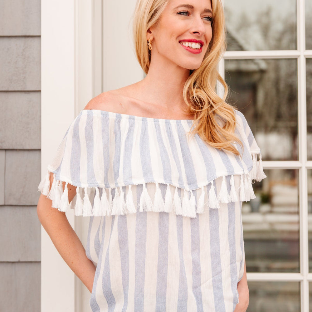 
                      
                        Set Yourself Free Striped Top
                      
                    