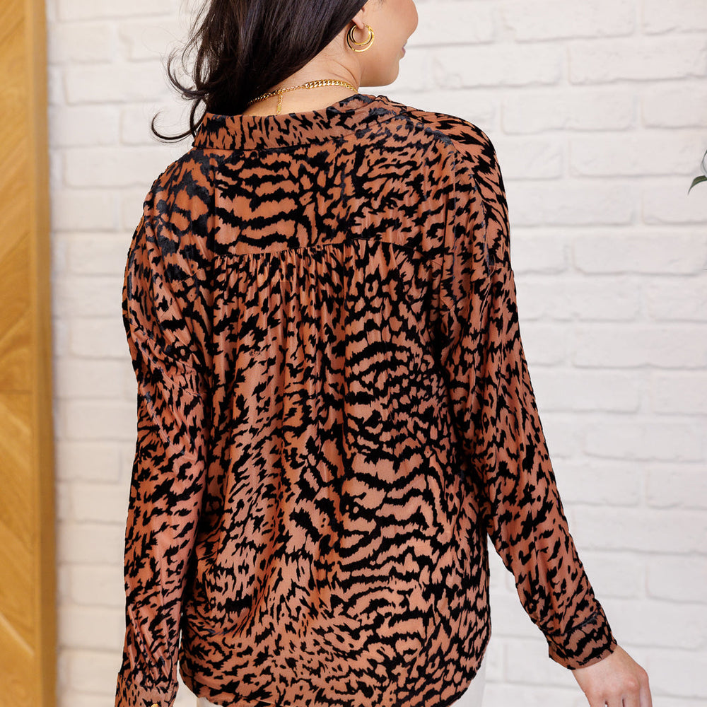 
                      
                        So Fierce Animal Print Blouse
                      
                    