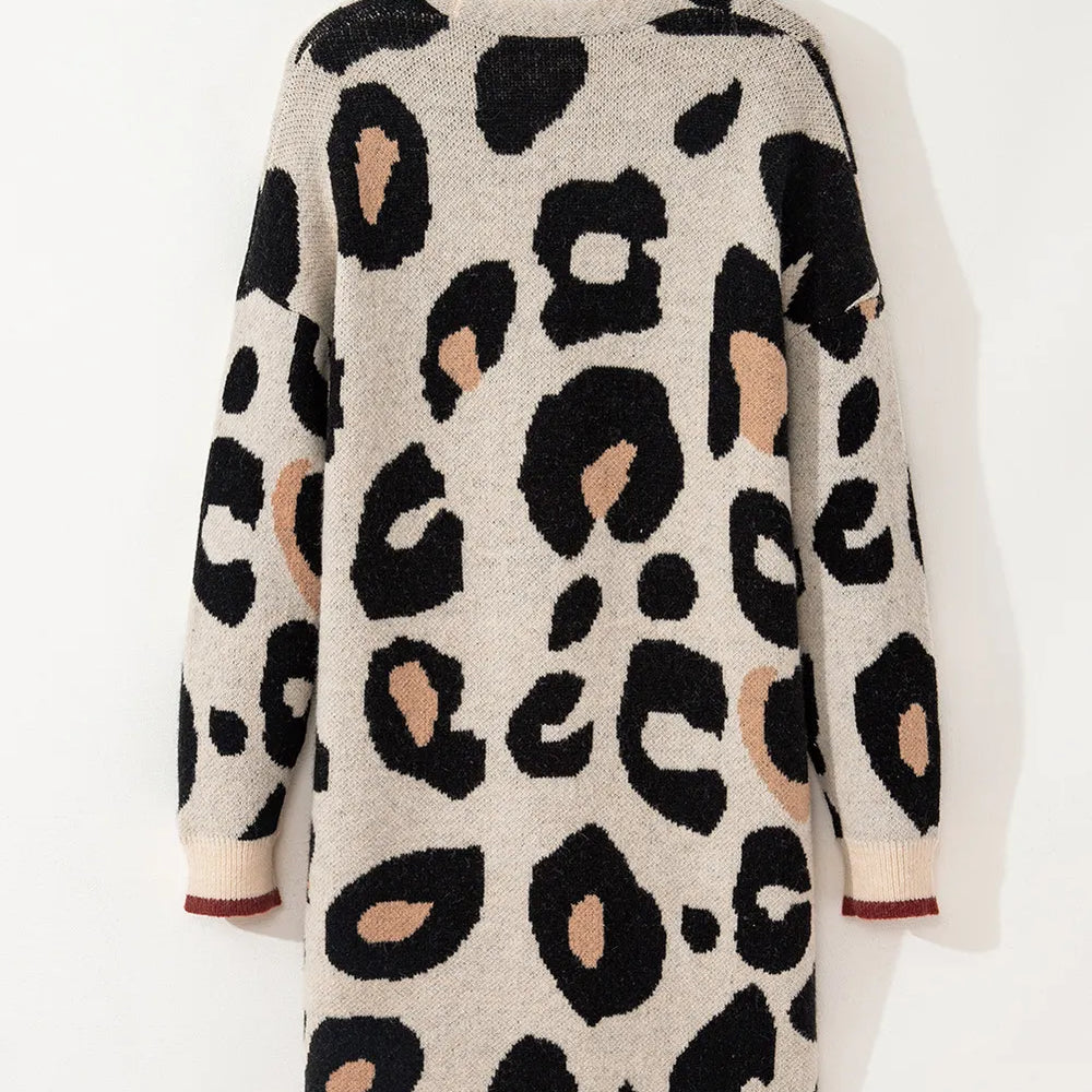 
                      
                        Leopard Open Front Long Sleeve Cardigan
                      
                    