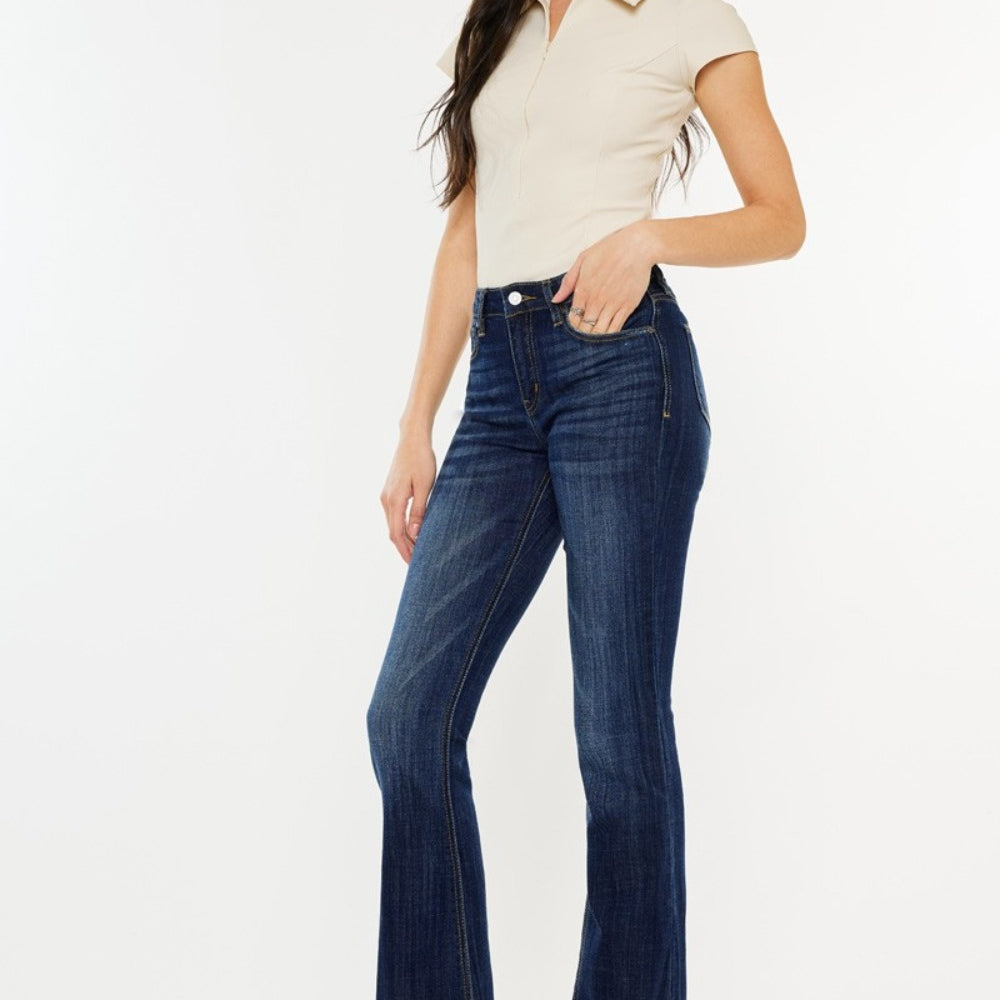 
                      
                        Kancan Full Size Mid Rise Slim Flare Jeans
                      
                    