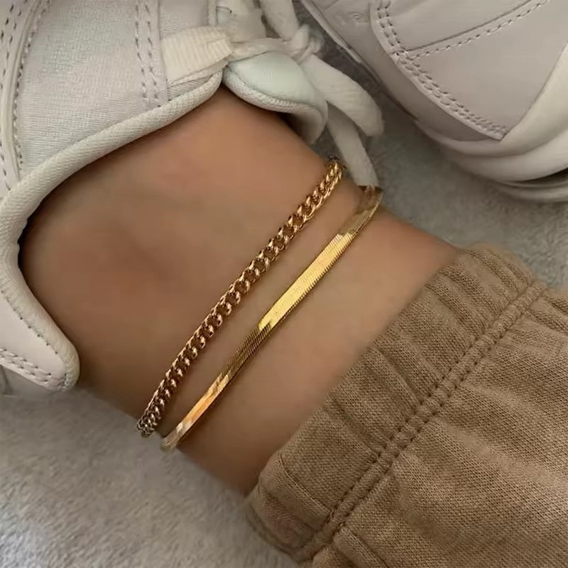 
                      
                        18K Gold-Plated Ankle Bracelet
                      
                    