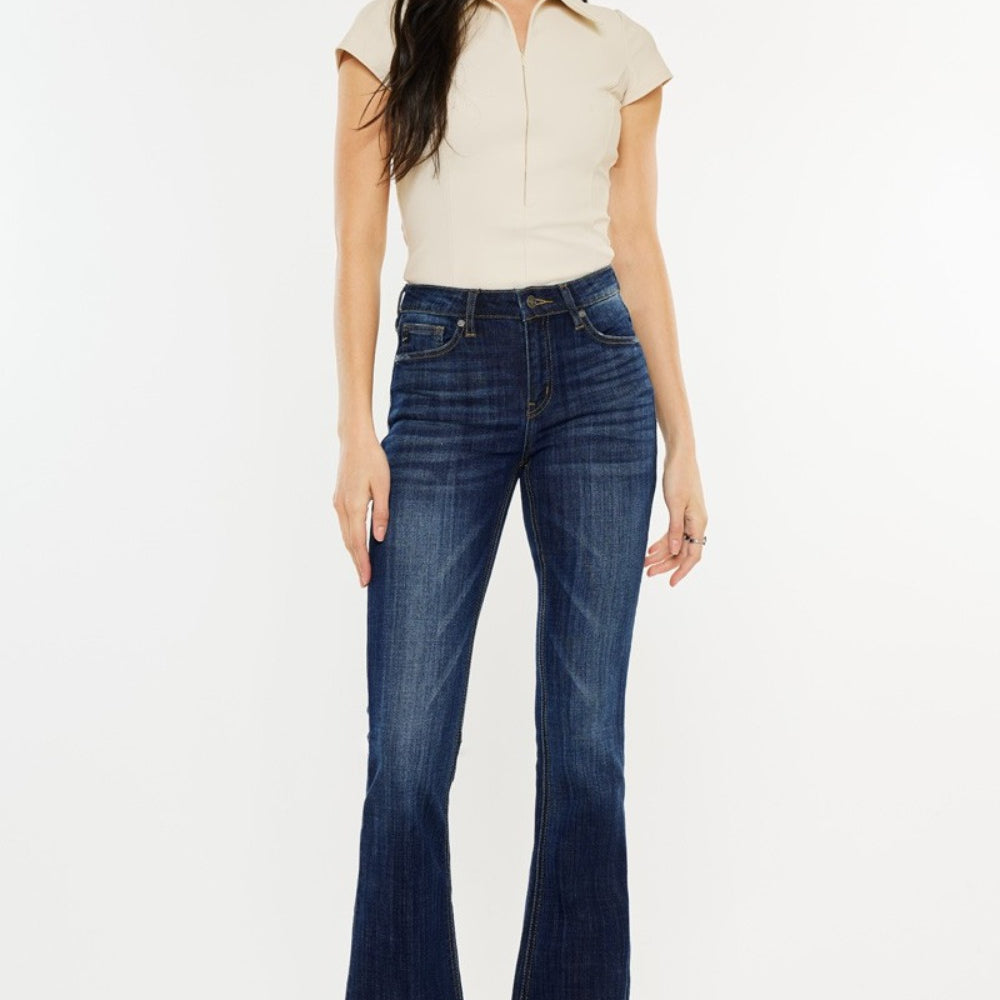 
                      
                        Kancan Full Size Mid Rise Slim Flare Jeans
                      
                    