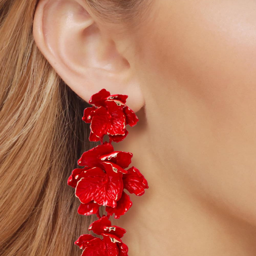 
                      
                        Flower Shape Zinc Alloy Dangle Earrings
                      
                    