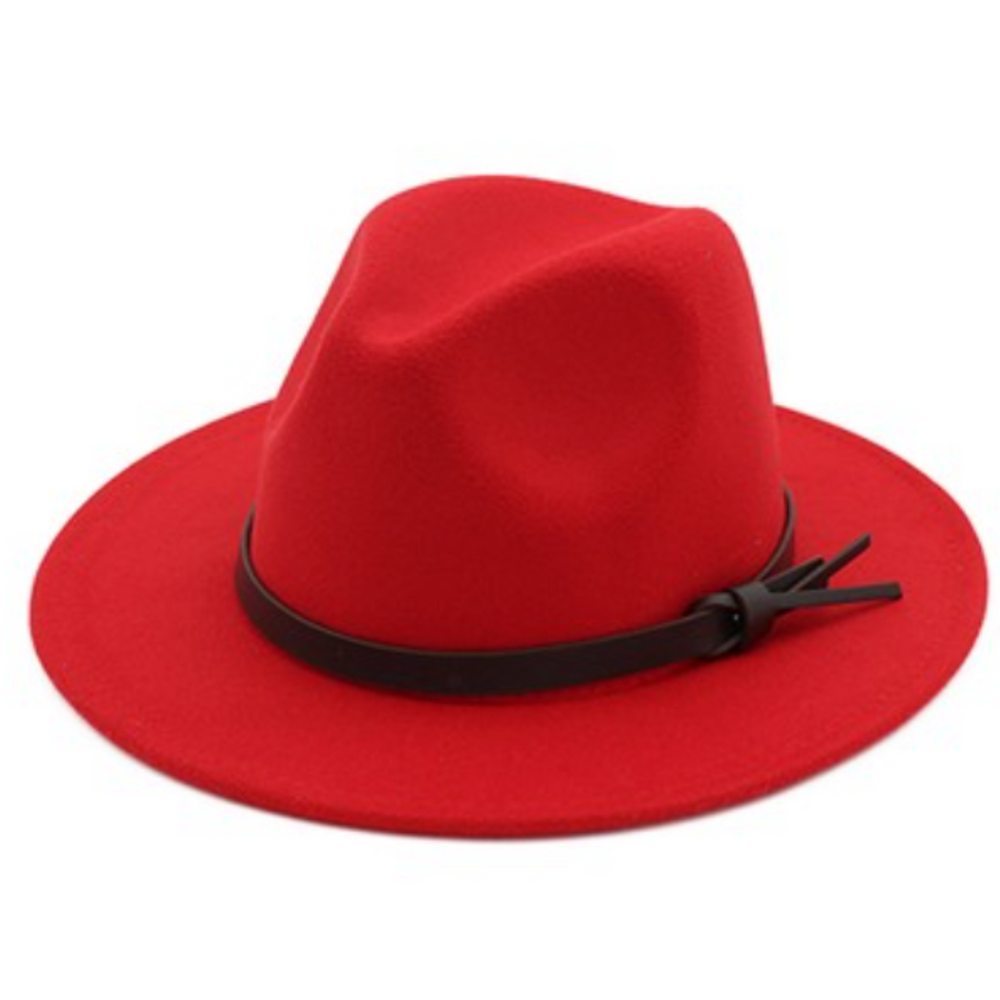red fedora hat womens
