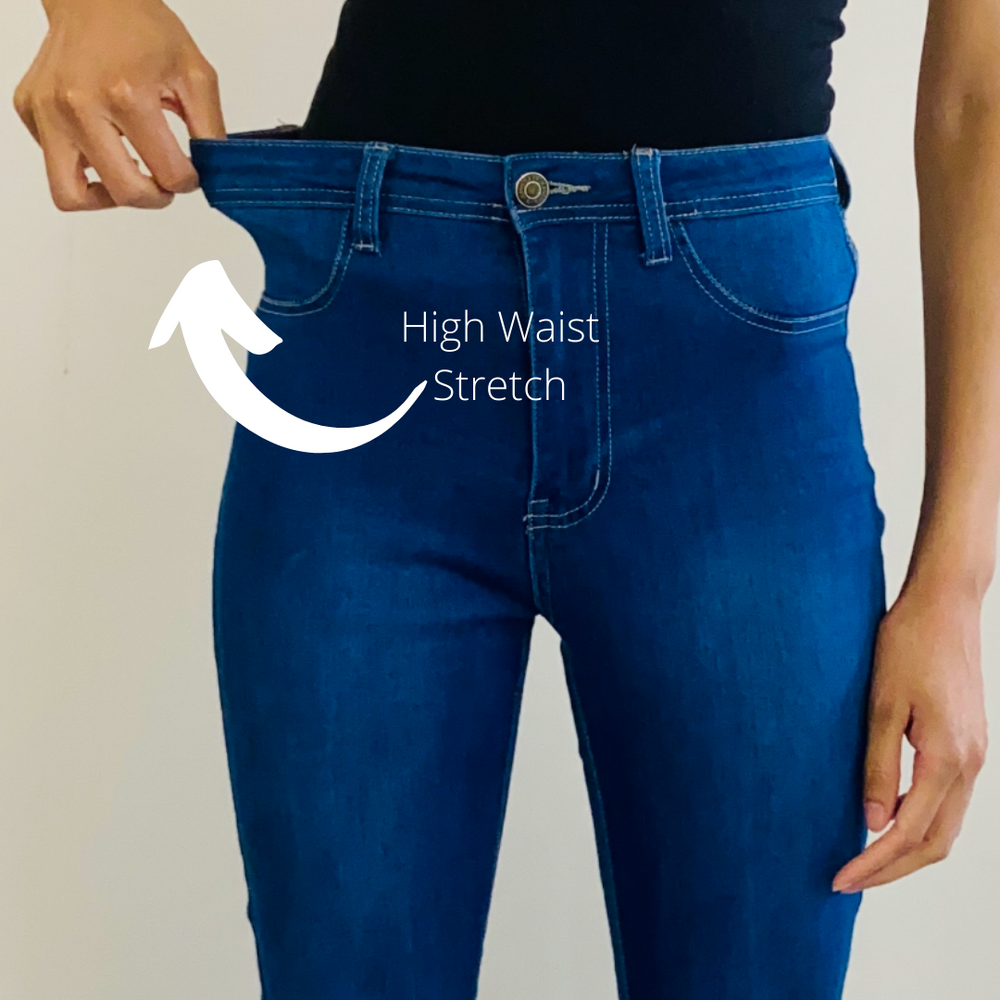 
                  
                    Super Stretch High Waist Bell Bottom Jeans
                  
                