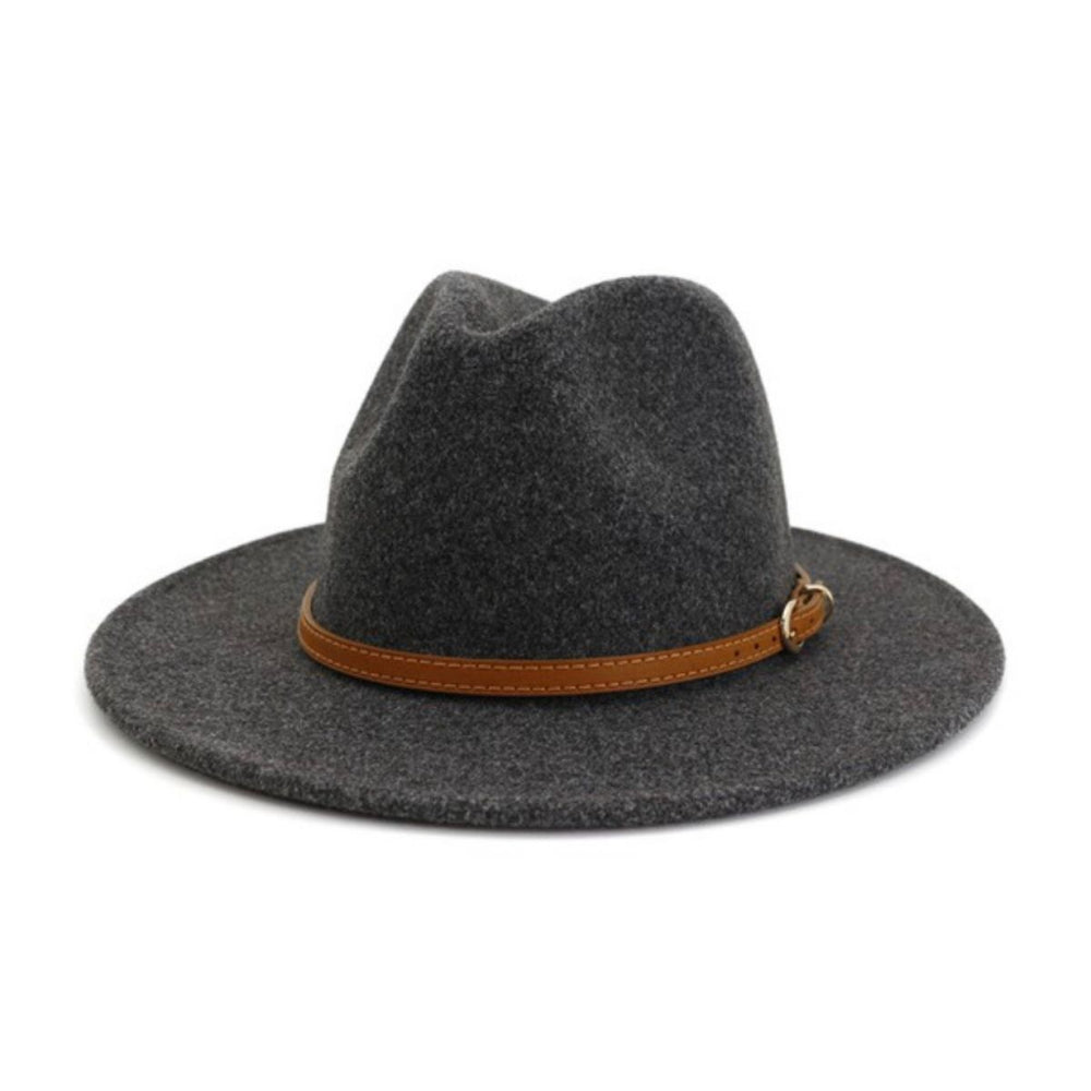 
                  
                    Dark Grey Felt Fedora Hat 
                  
                