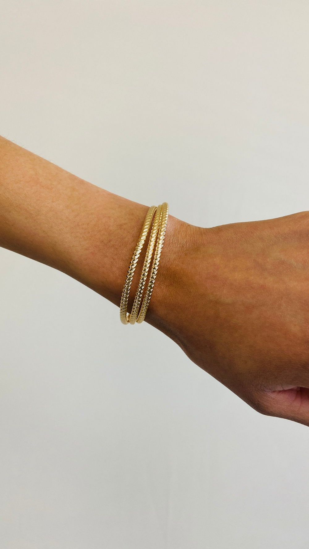 Gold Textured Cuff Bracelet