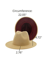 Two Tone Color Fedora Hats