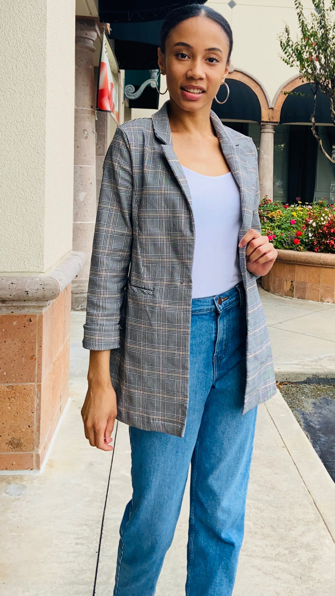 Jacquard on sale boyfriend blazer