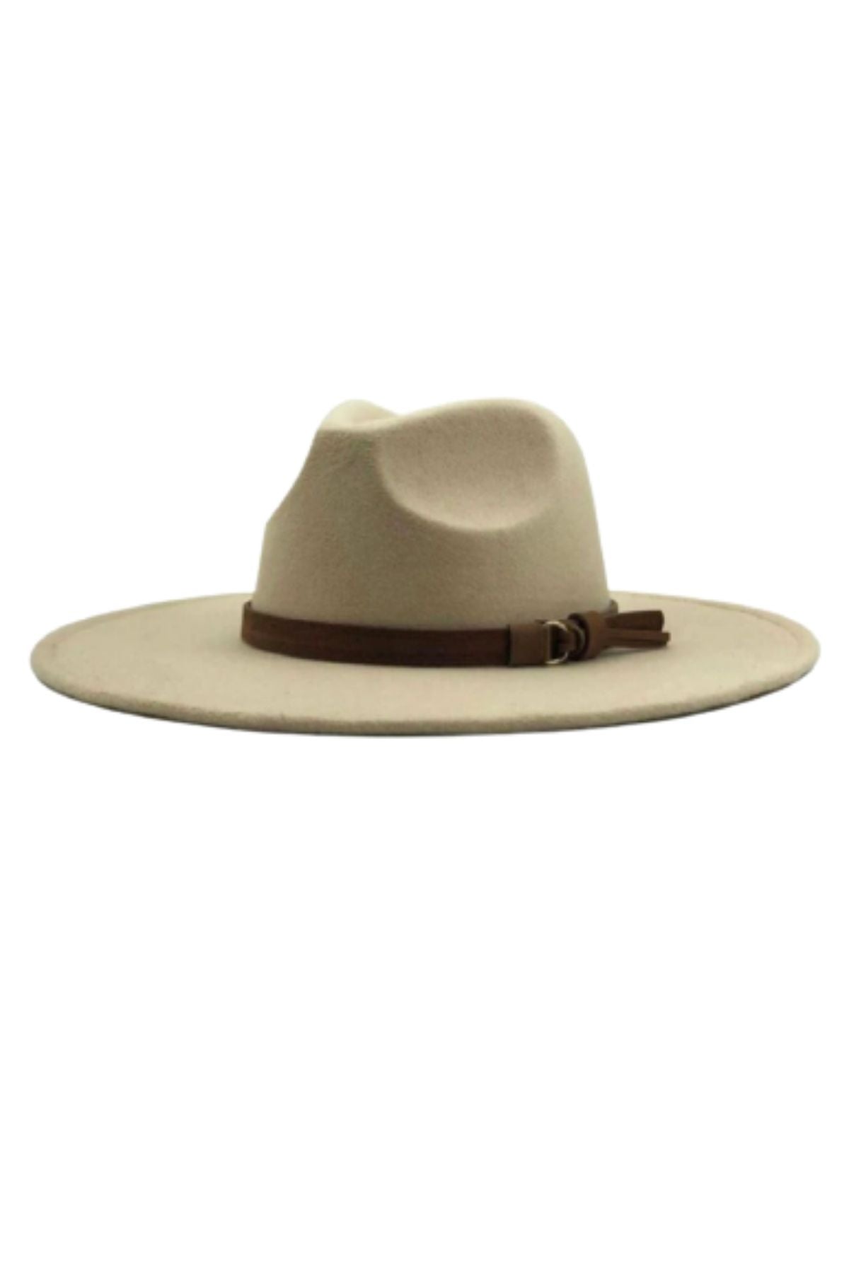 wide-brim-fedora-hats-with-brown-belt-beige