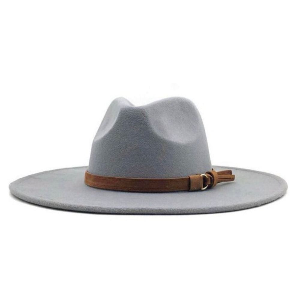 grey fedora hat women