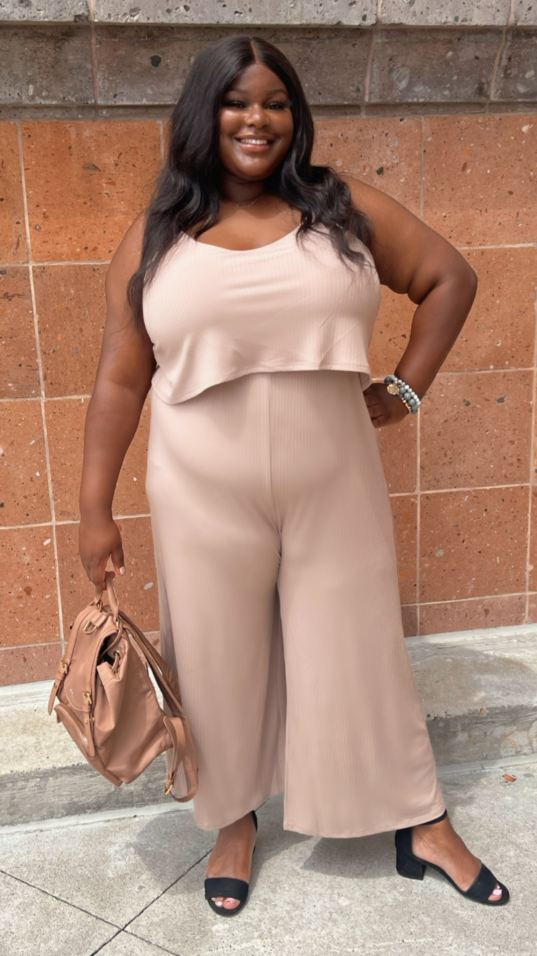 Layered jumpsuit plus size hotsell