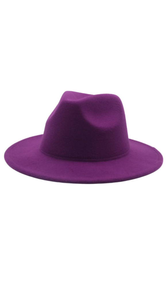 Purple Fedora Hat - Fabuluxe Boutique