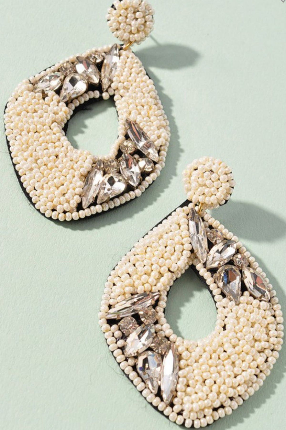 Be Beautiful Statement Earrings | Ivory - Fabuluxe Boutique